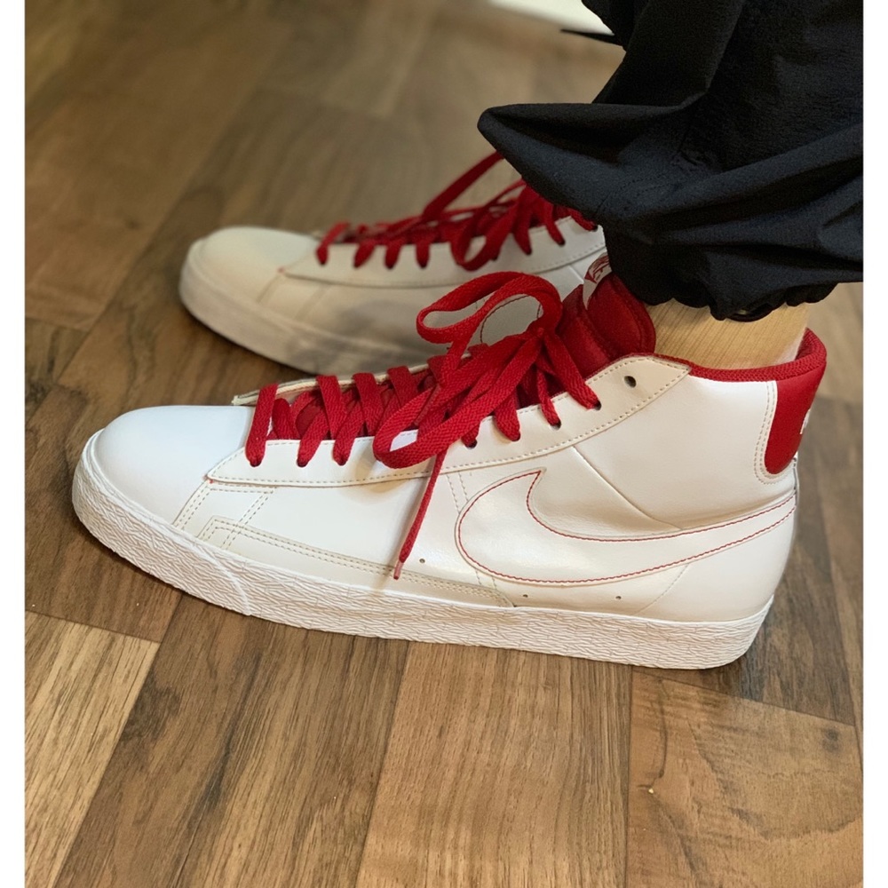 Vintage Nike Blazers. Red and white